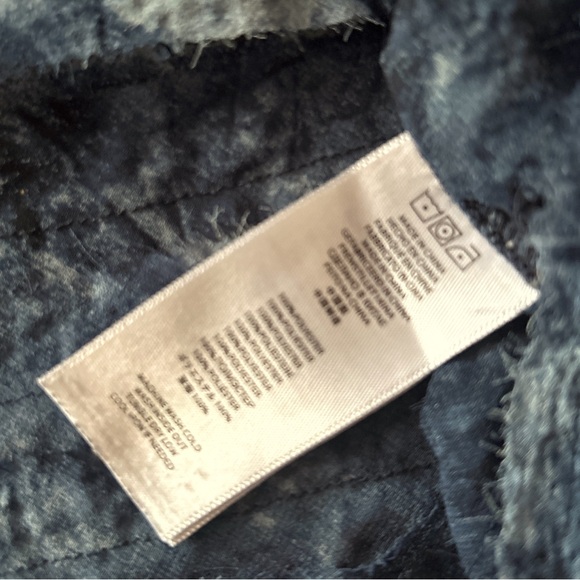 Michael Kors Y2K Layered Blue Print Tiered Tank /Blouse Top Sleeveless Size 6 - Picture 5 of 5